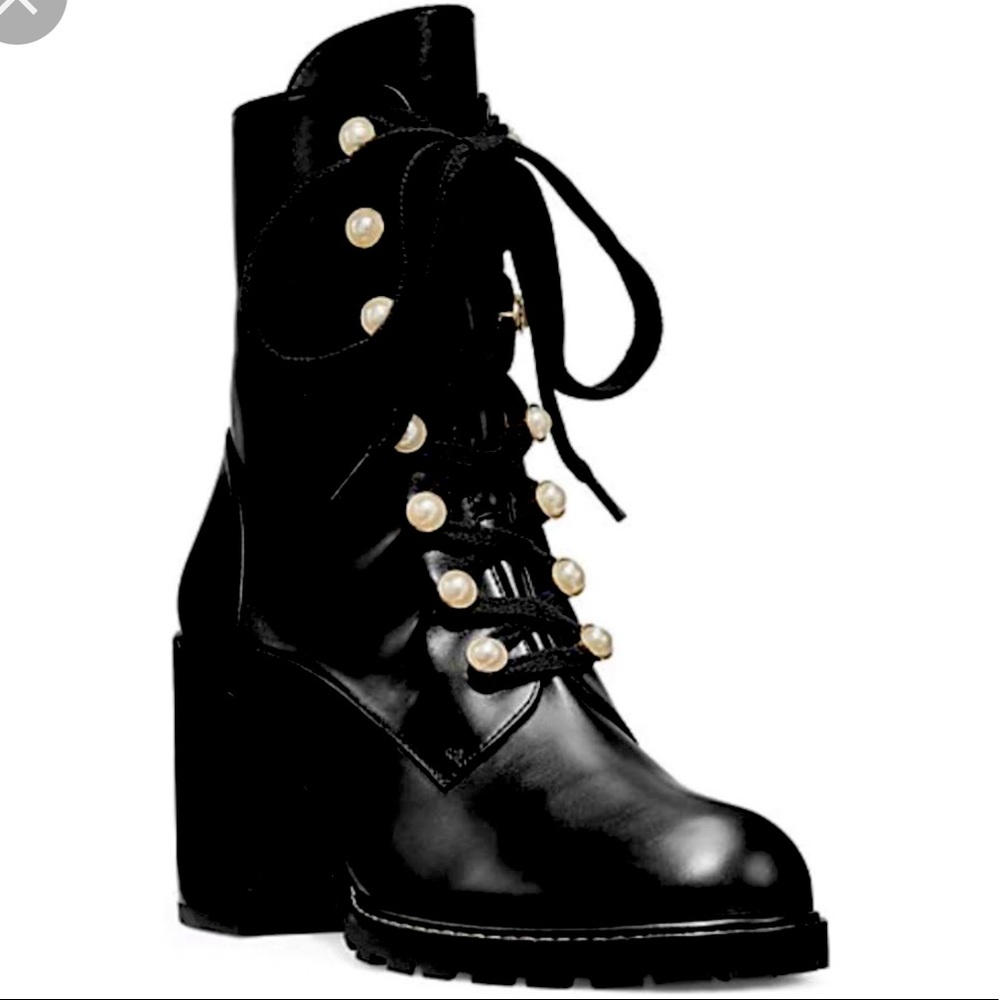 Stuart Weitzman Pearl Lace up Boot (Ivey)